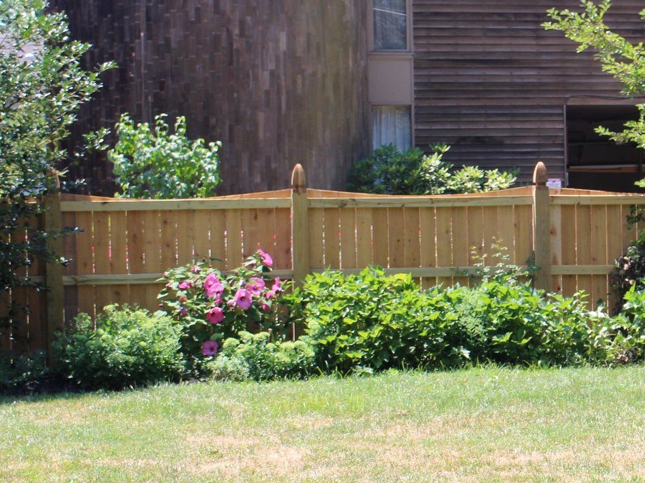 Photo of a decorative wood fence in Indiana by Mr. Fence