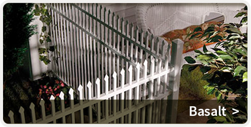Indiana Aluminum Security Fence - Basalt Style