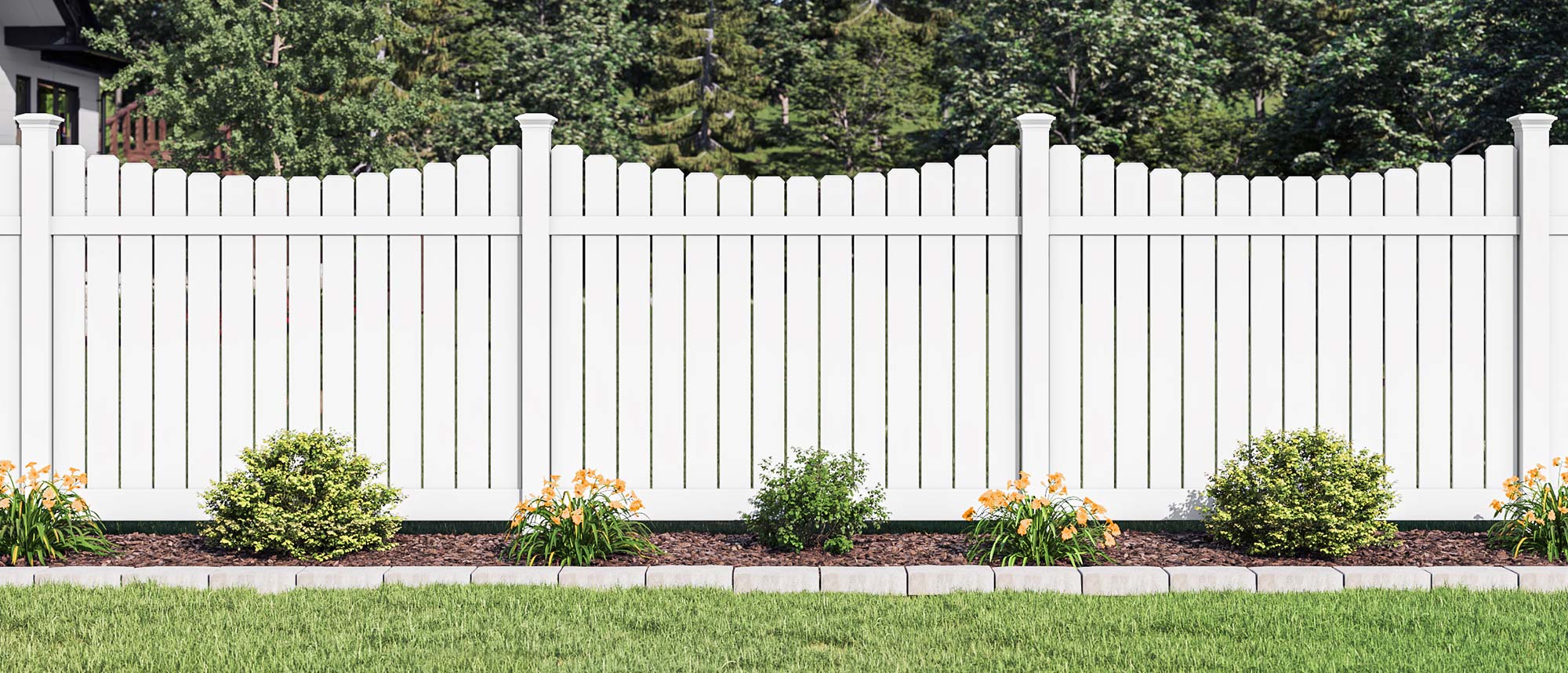 Evansville Indiana Vinyl Security Fence - Buckeye Style