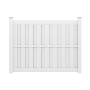 Wisteria Style Vinyl Fence Intallation in Evansville Indiana