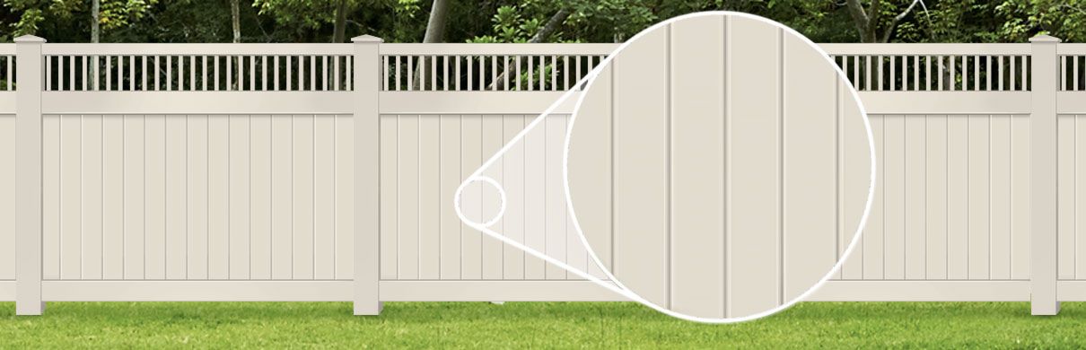 Vinyl fence finish in Evansville Indiana