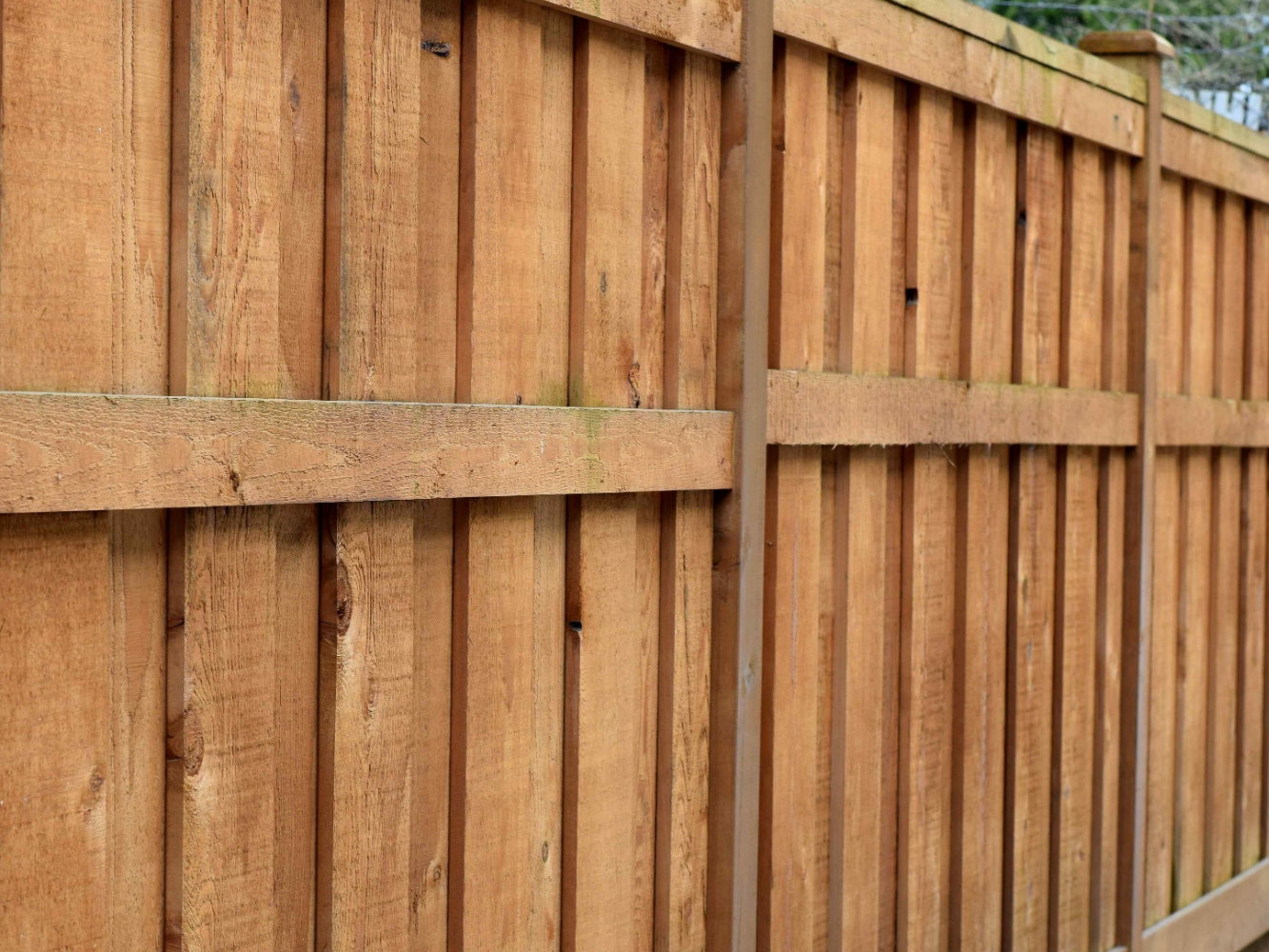 Oakland City IN Shadowbox style wood fence