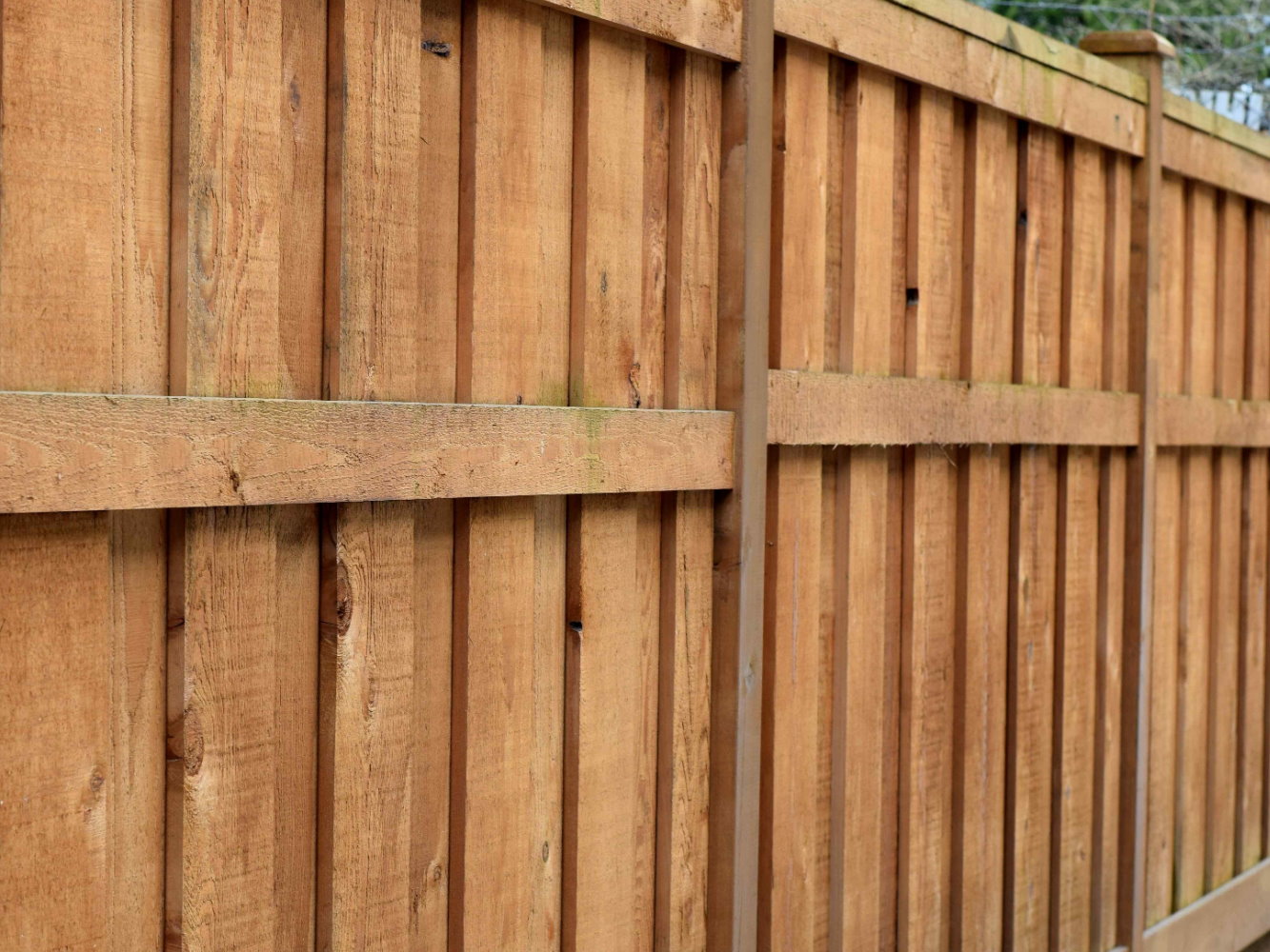 Lewisport KY Shadowbox style wood fence